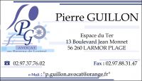 Logo et carte de visite cabinet Pierre Guillon